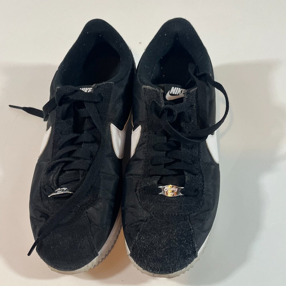 Nike Cortez ‘72  Sneakers Men’s Size 9 Basic OG Black White Shoes Lace Up - Picture 3 of 9